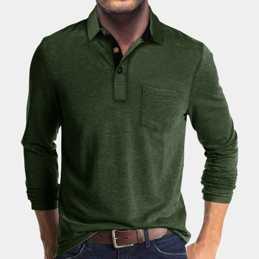 Everford™ | Graham – Classic Long-Sleeved Polo Shirt
