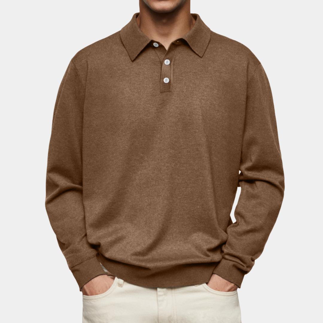 Everford™ | Edward – Long-Sleeved Polo for Men