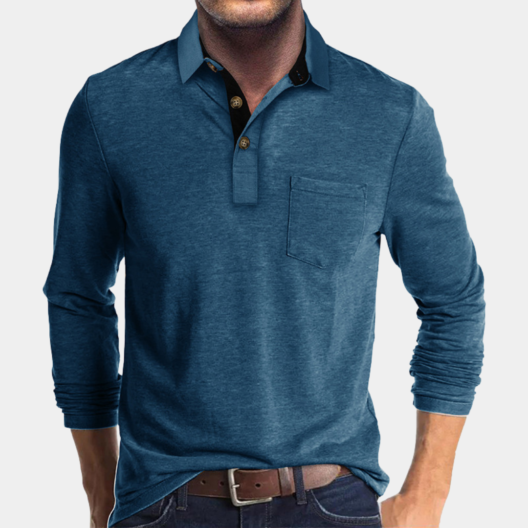 Everford™ | Graham – Classic Long-Sleeved Polo Shirt