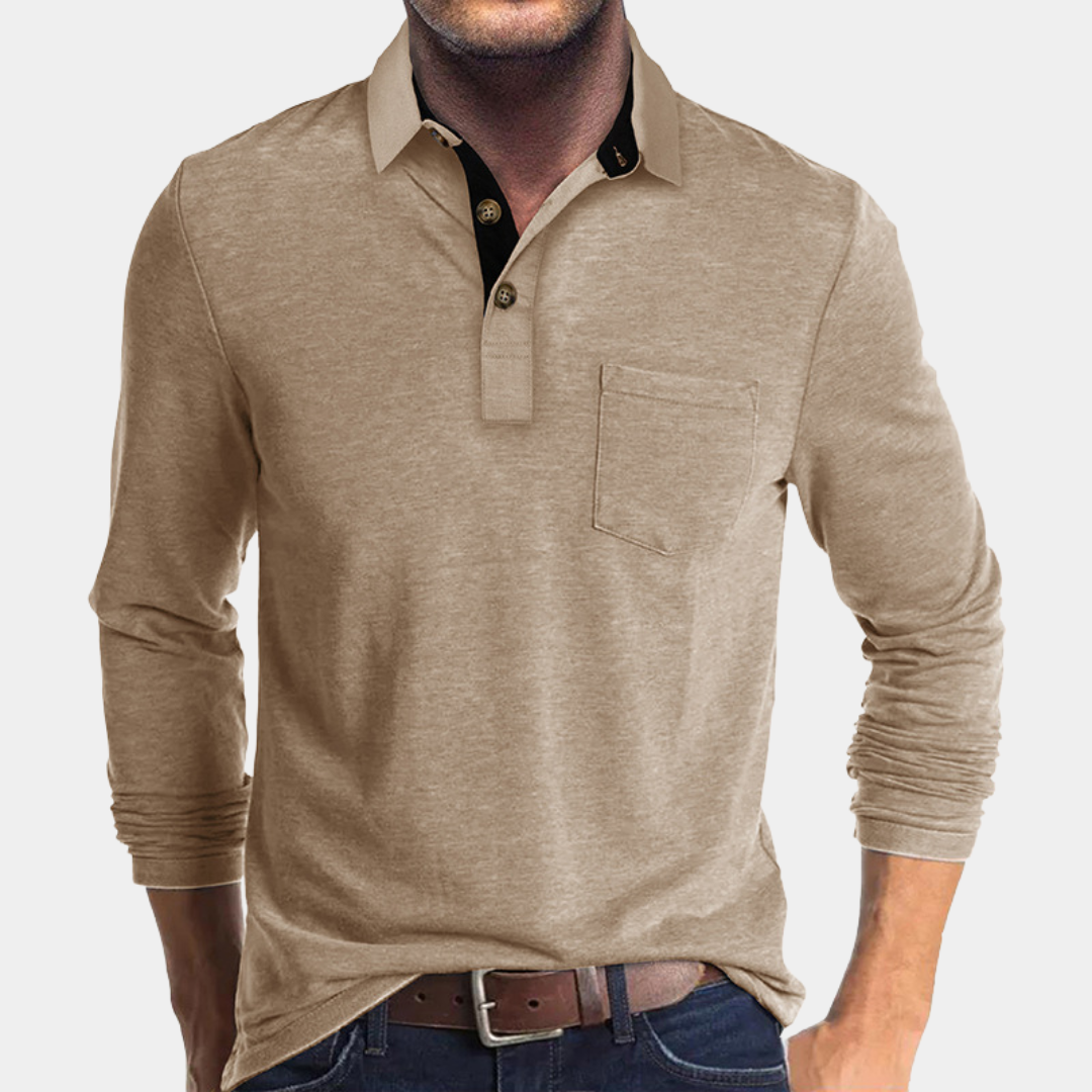 Everford™ | Graham – Classic Long-Sleeved Polo Shirt