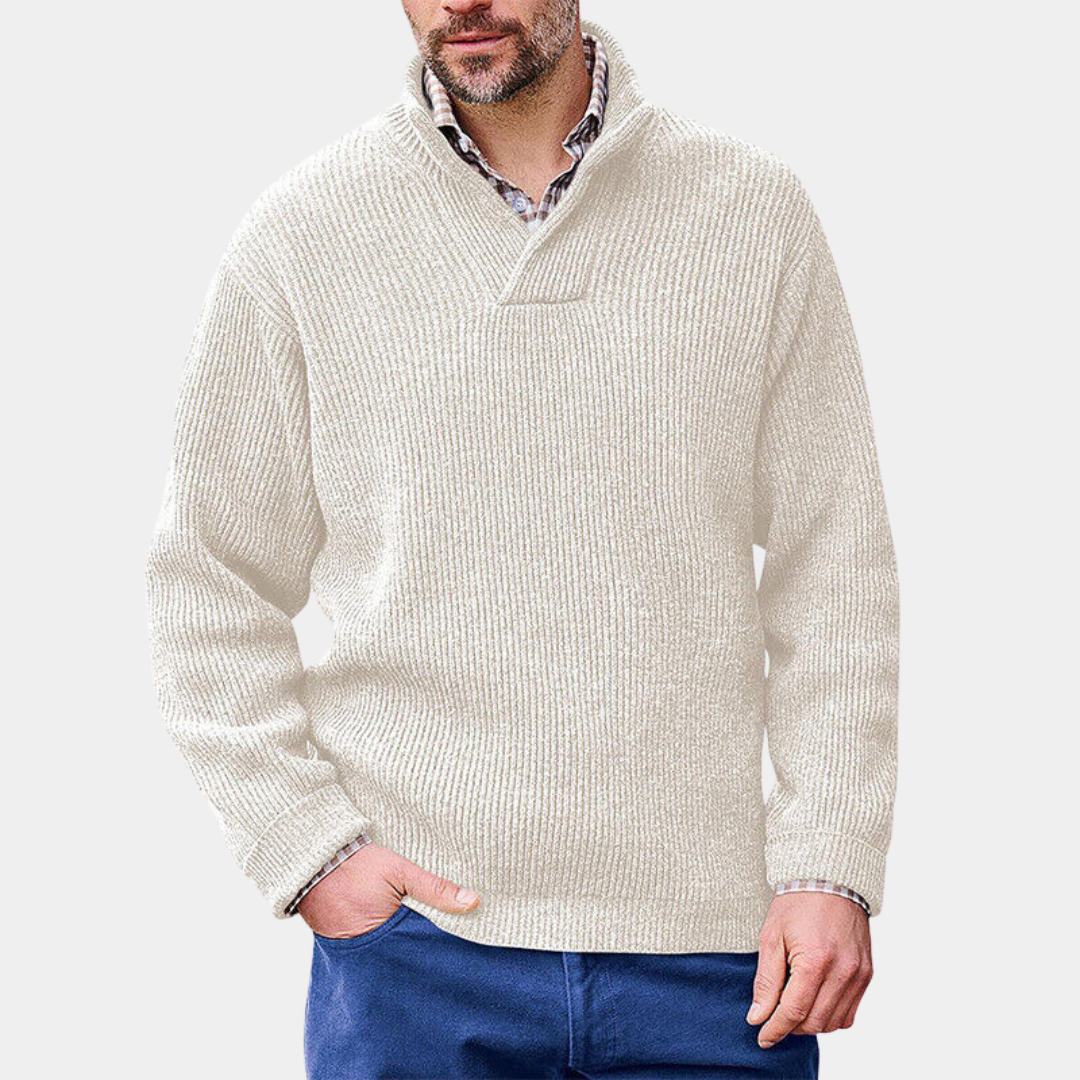 Everford™ | Stuart – Knitted Jumper with Collar