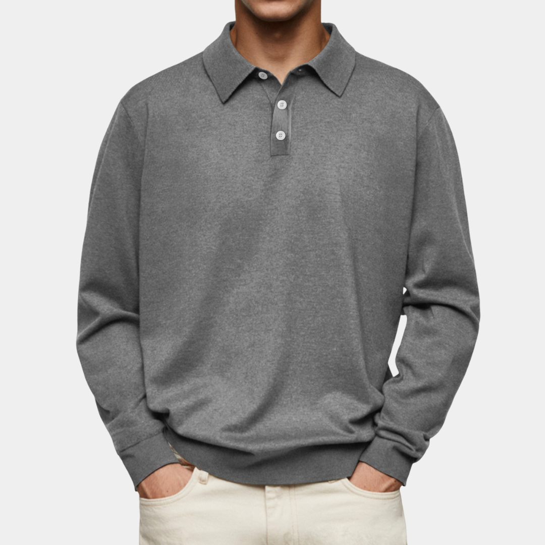 Everford™ | Edward – Long-Sleeved Polo for Men