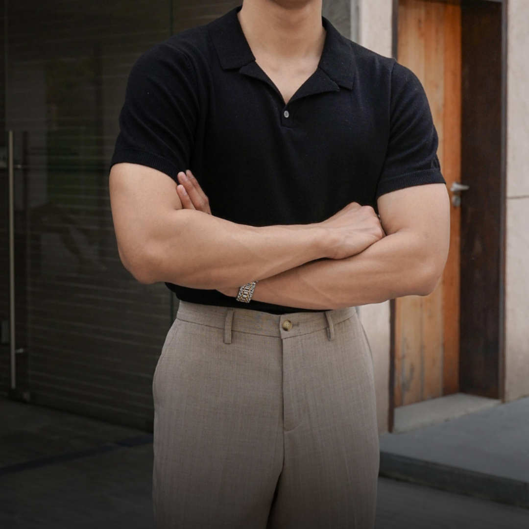 Everford™ | Adrian – Open Collar Polo Shirt