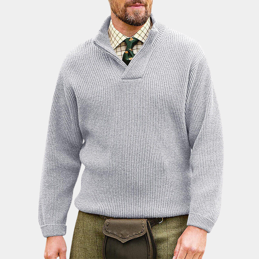 Everford™ | Stuart – Knitted Jumper with Collar