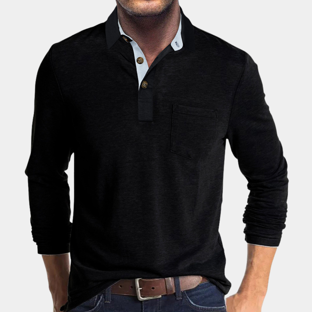 Everford™ | Graham – Classic Long-Sleeved Polo Shirt