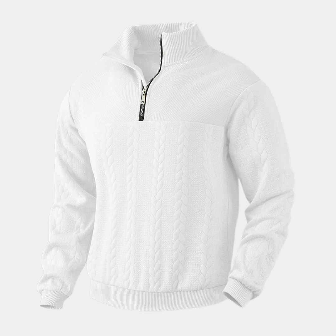 Everford™ | Nigel – Textured Half-Zip Jumper
