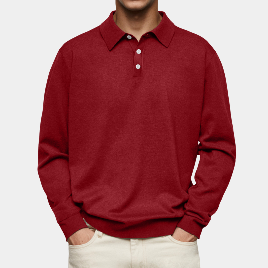 Everford™ | Edward – Long-Sleeved Polo for Men