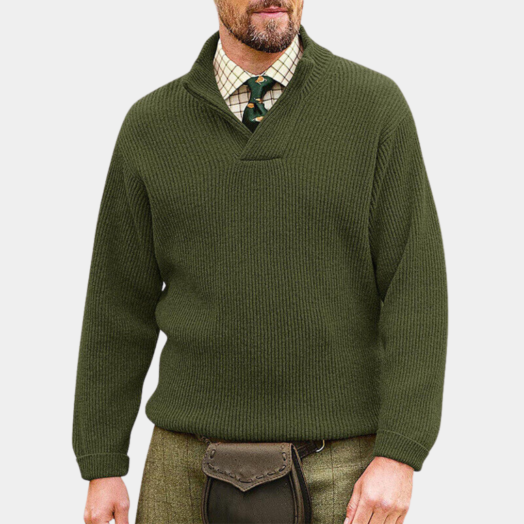 Everford™ | Stuart – Knitted Jumper with Collar
