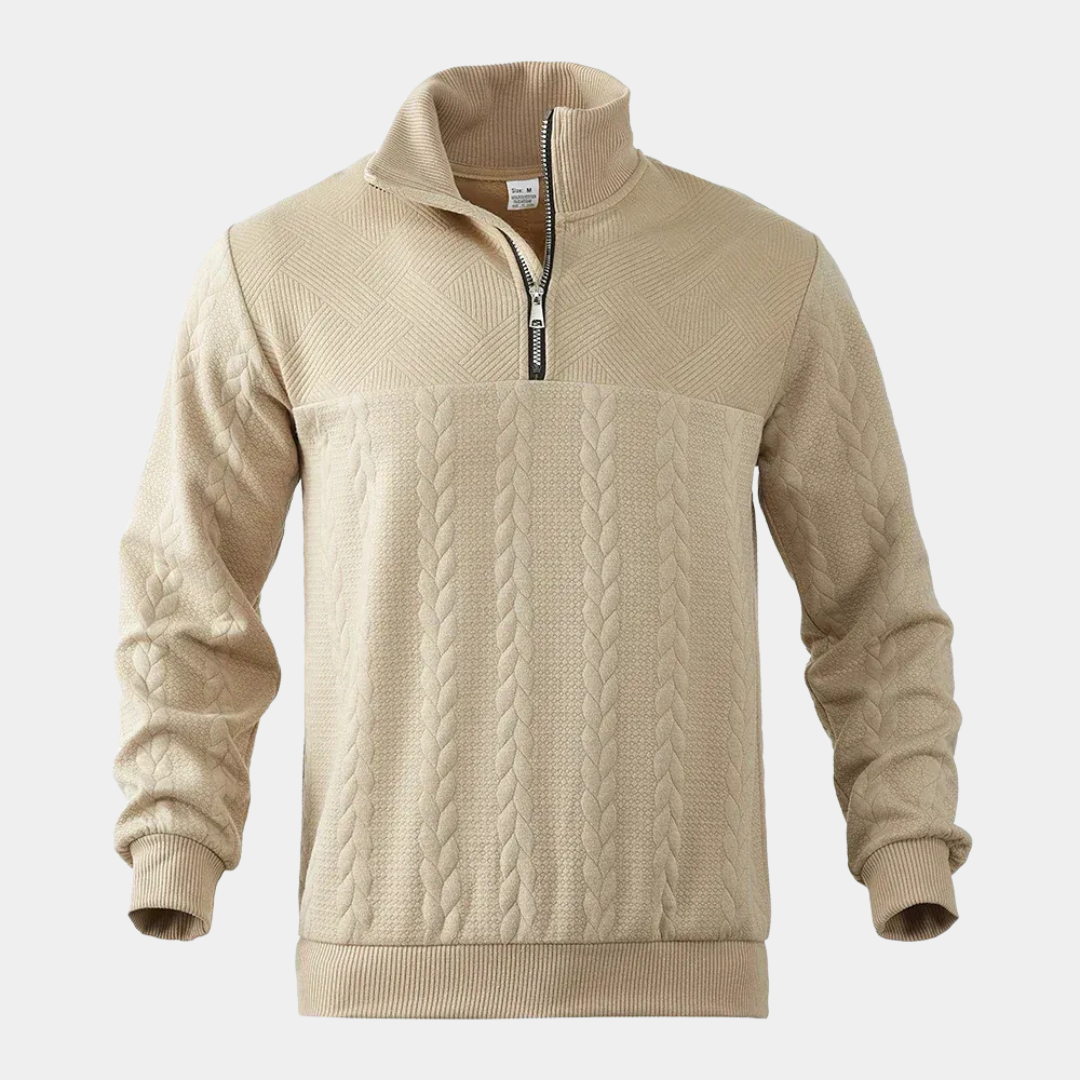 Everford™ | Nigel – Textured Half-Zip Jumper