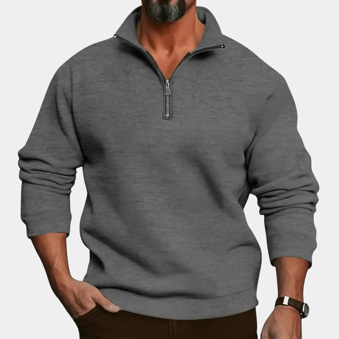 Everford™ | Martin – Refined Zip Sweater for Men