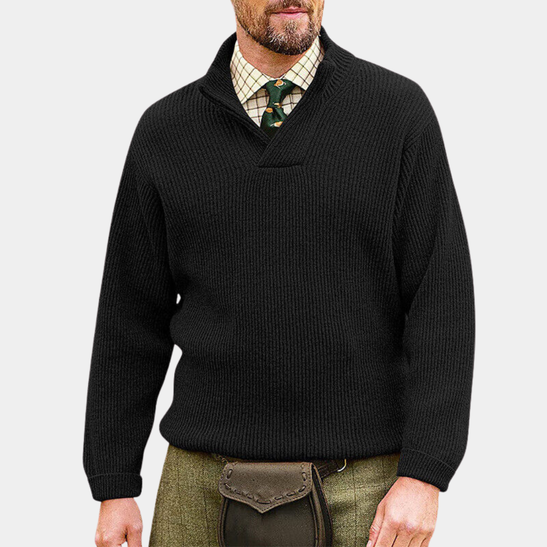 Everford™ | Stuart – Knitted Jumper with Collar