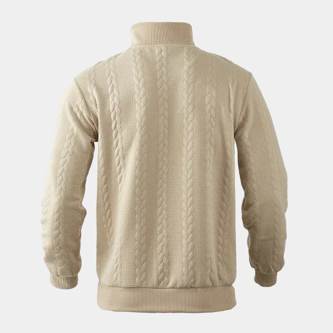 Everford™ | Nigel – Textured Half-Zip Jumper
