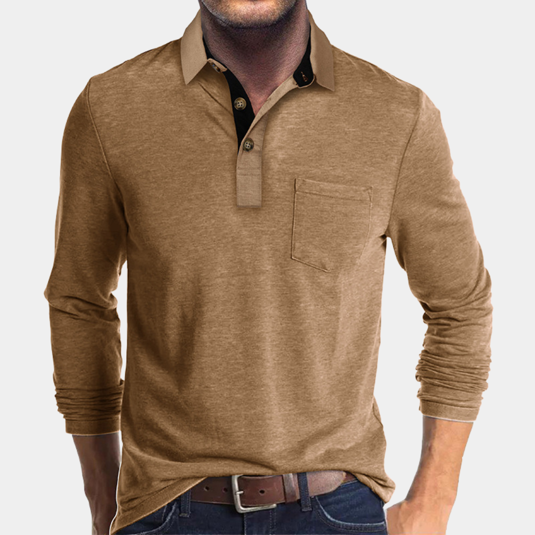 Everford™ | Graham – Classic Long-Sleeved Polo Shirt