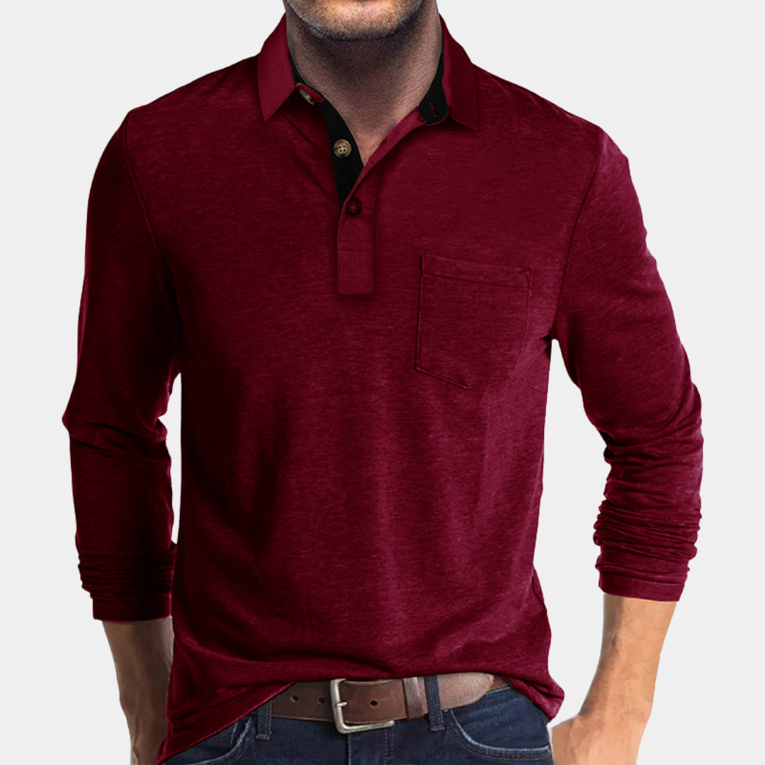 Everford™ | Graham – Classic Long-Sleeved Polo Shirt
