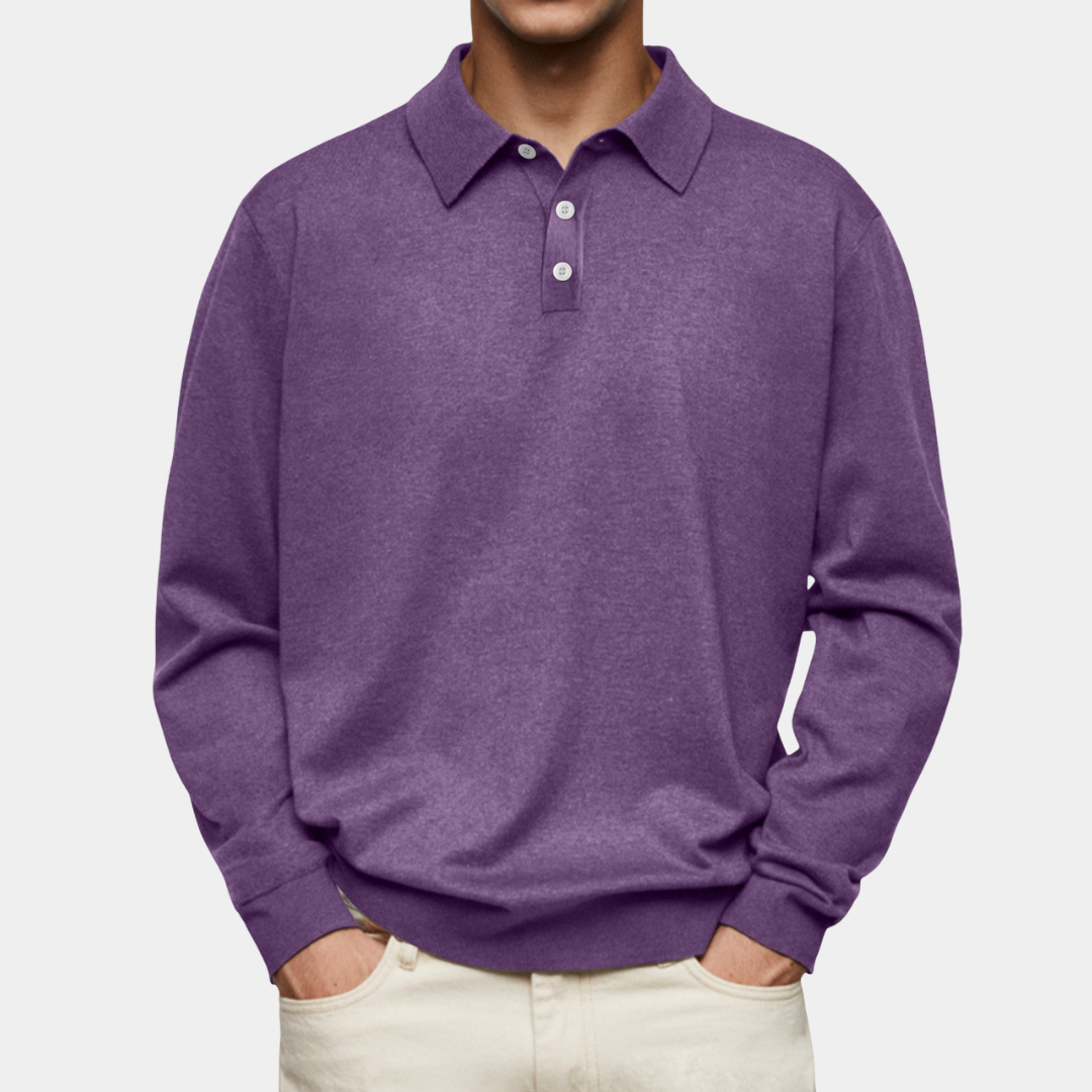 Everford™ | Edward – Long-Sleeved Polo for Men