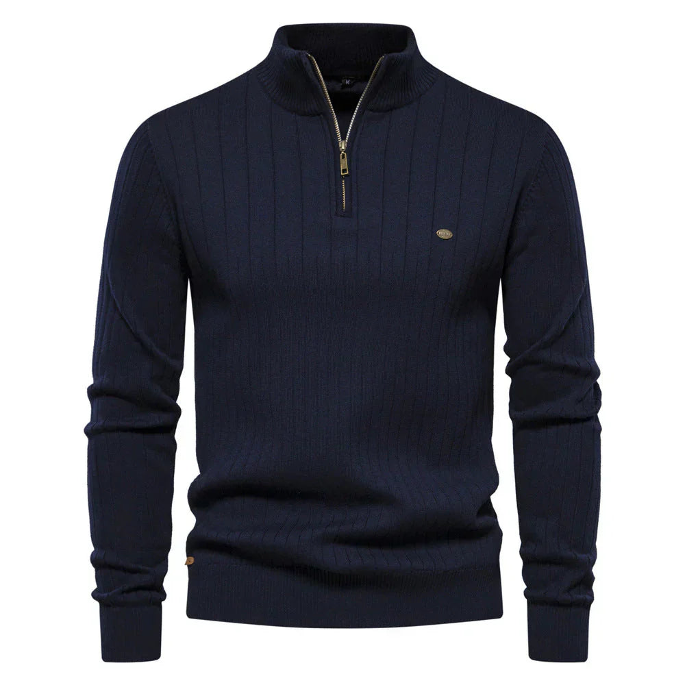 Everford™ | Graham – Half-Zip Ribbed Jumper for Men