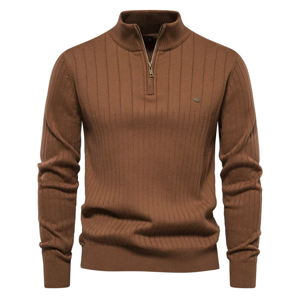 Everford™ | Graham – Half-Zip Ribbed Jumper for Men