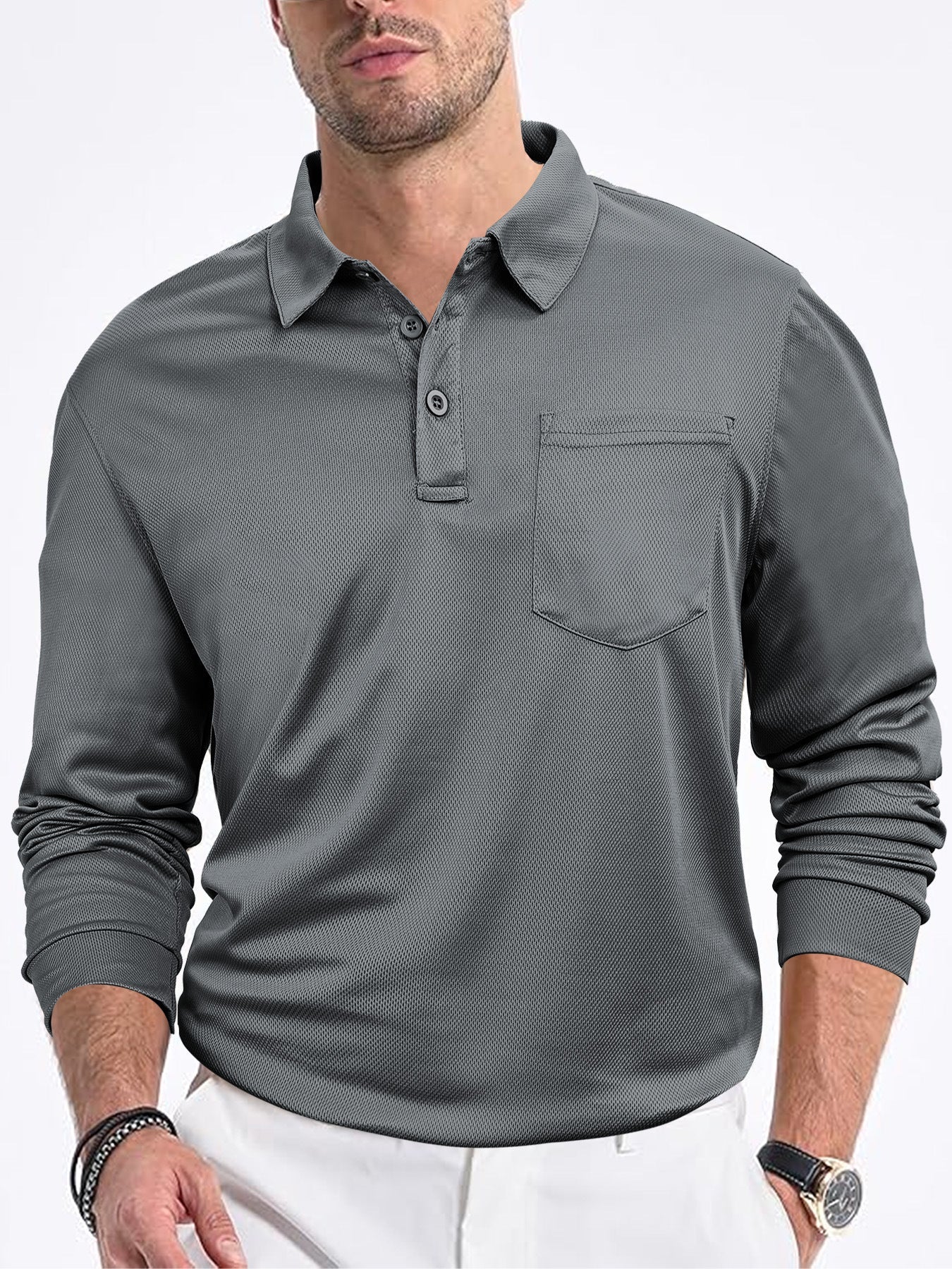 Everford™ | Alan – Classic Long-Sleeved Polo
