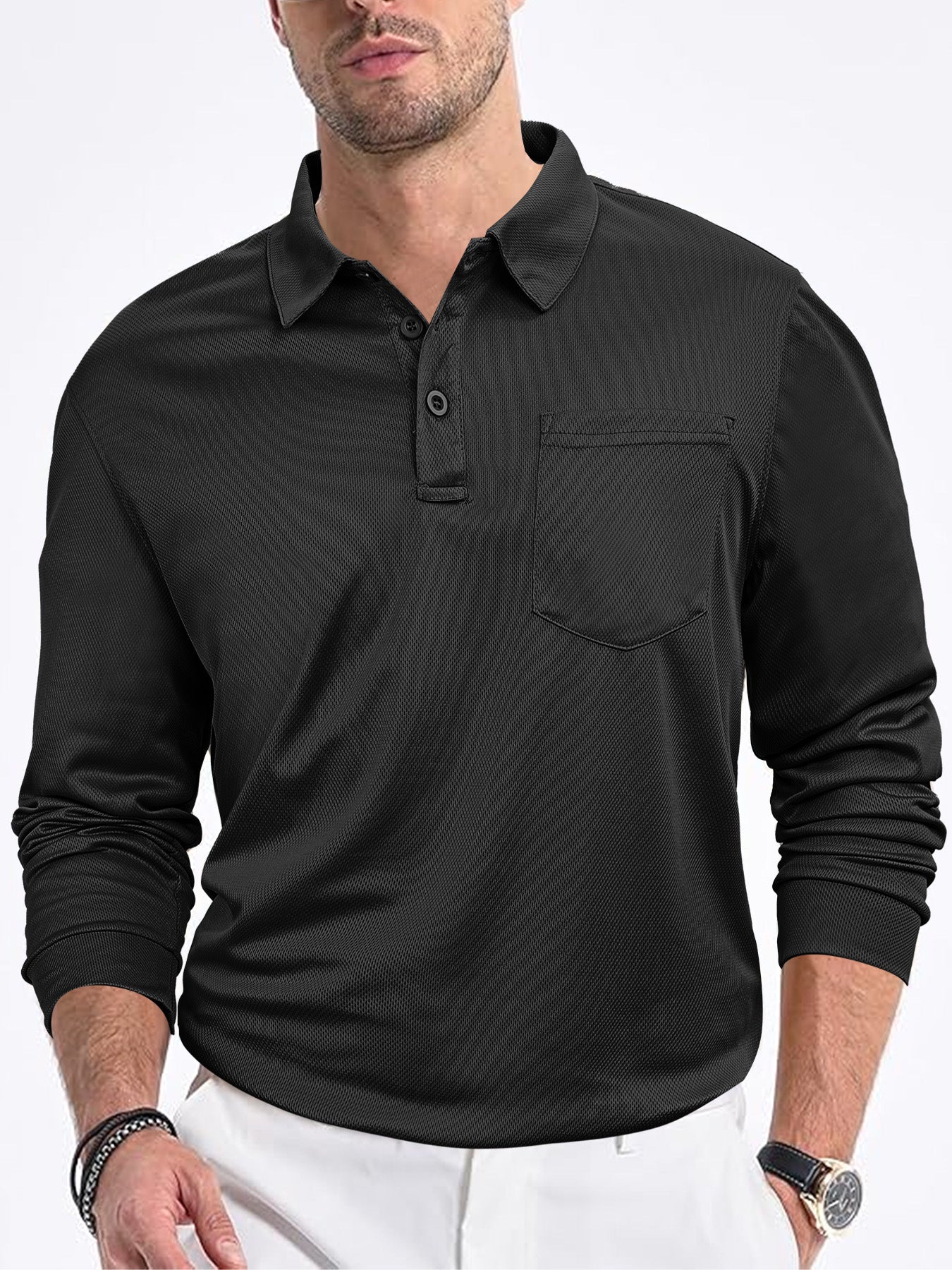 Everford™ | Alan – Classic Long-Sleeved Polo
