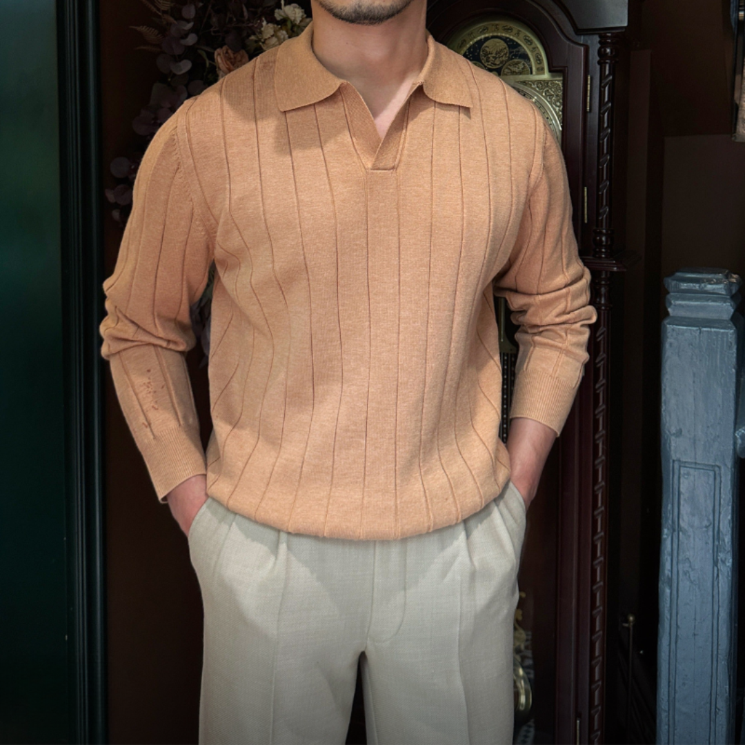 Everford™ | Owen – Long Sleeve Structured Polo