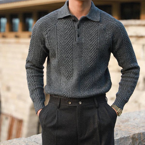 Everford™ | Leonard – Long Sleeve Polo Shirt