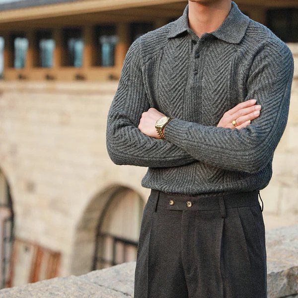 Everford™ | Leonard – Long Sleeve Polo Shirt