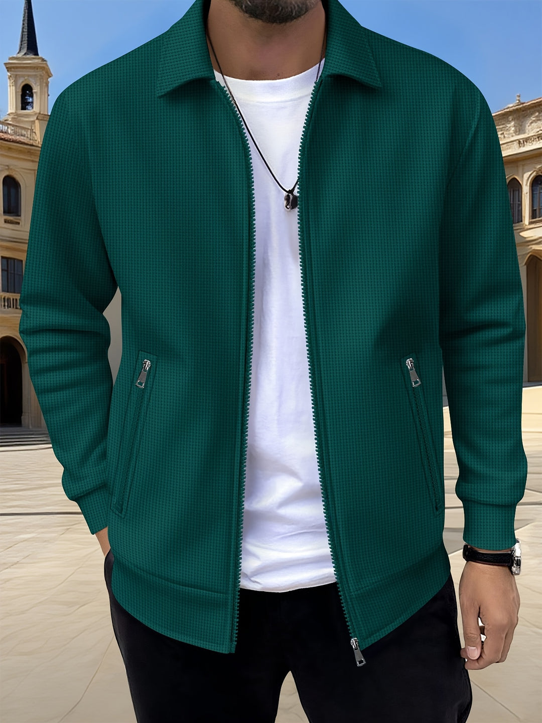 Corvin | Men’s Zip Jacket in a Clean Modern Style