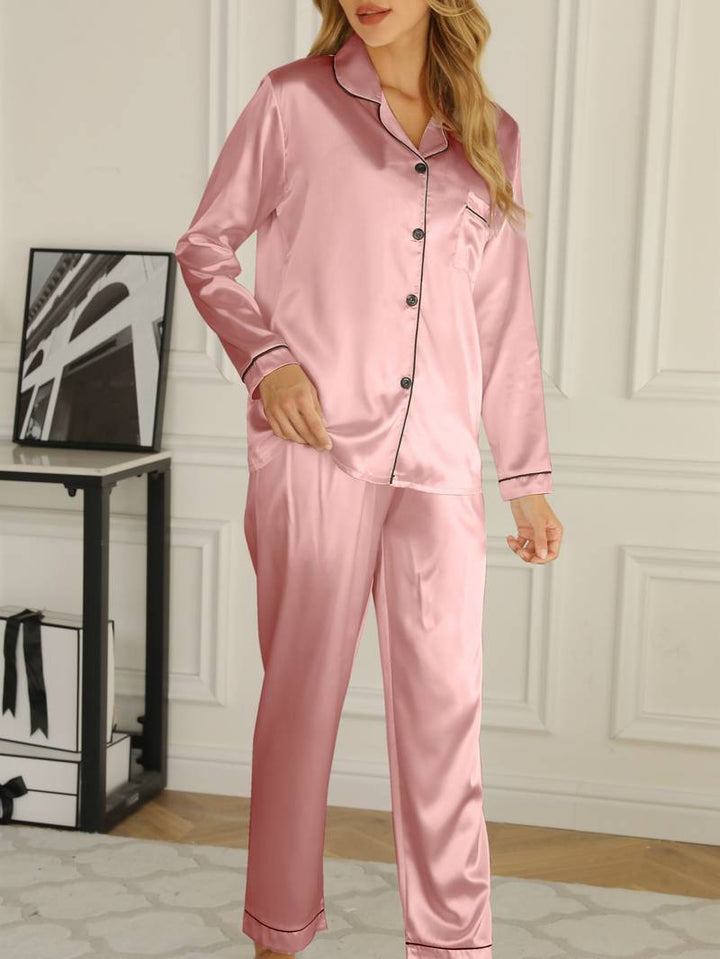 Solenne | Women’s Pyjama Set with button-up top