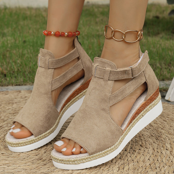 Zyverra | Women’s Ankle Boots with contrast panels and side zip ornament