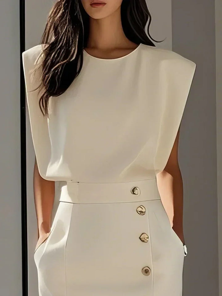 Celeste | Women’s Midi Dress in a Structured Look