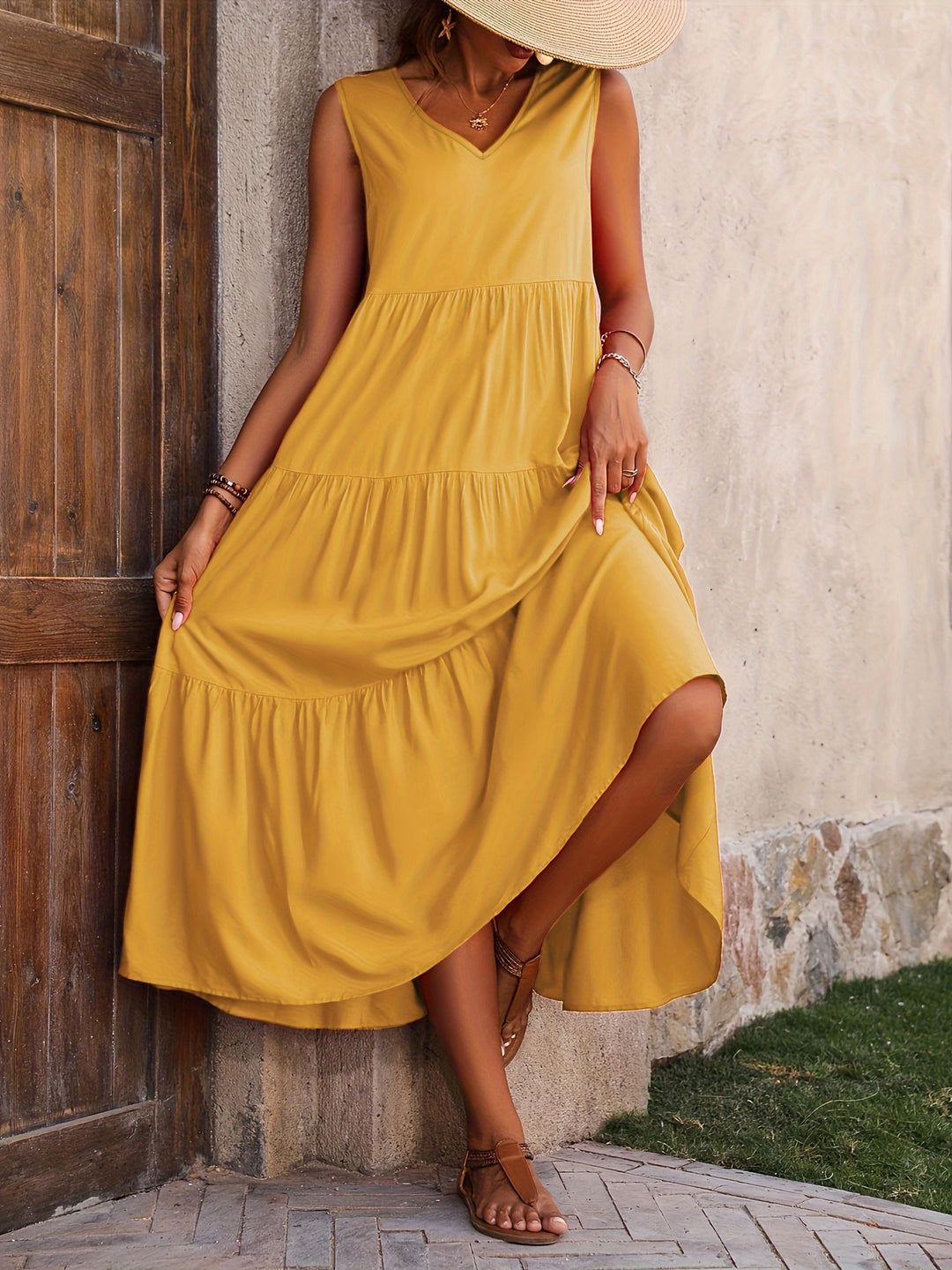 Azmira | Women’s Maxi Dress with tiered design and relaxed flow