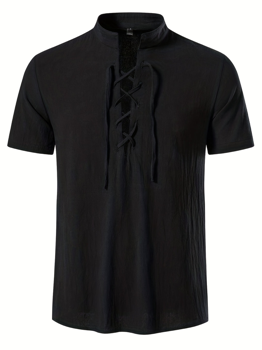 Solmere | Men’s Shirt featuring Lace-Up Front Feature