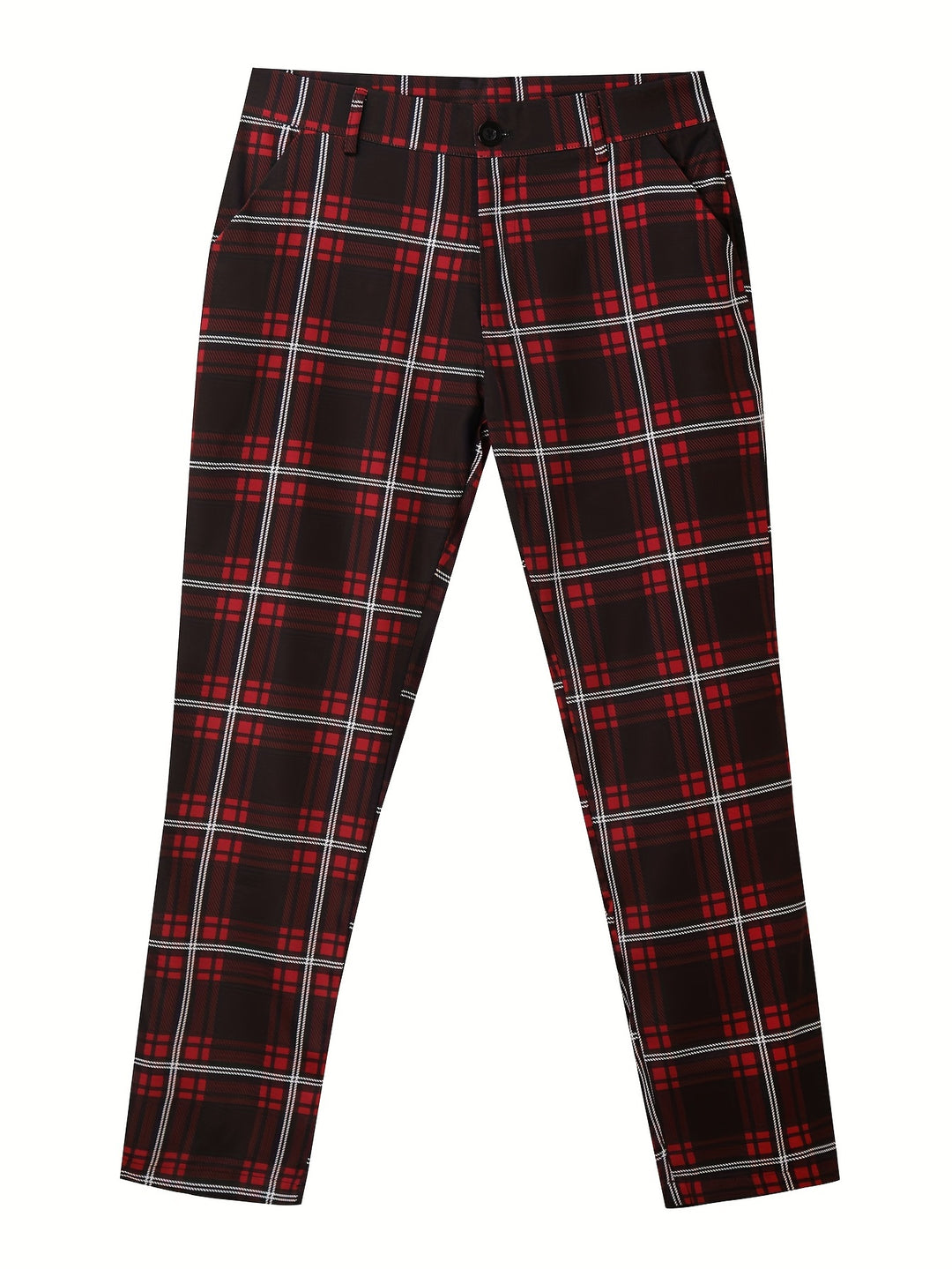 Kelvorn | Men’s Checked Trousers with tapered fit and modern frame