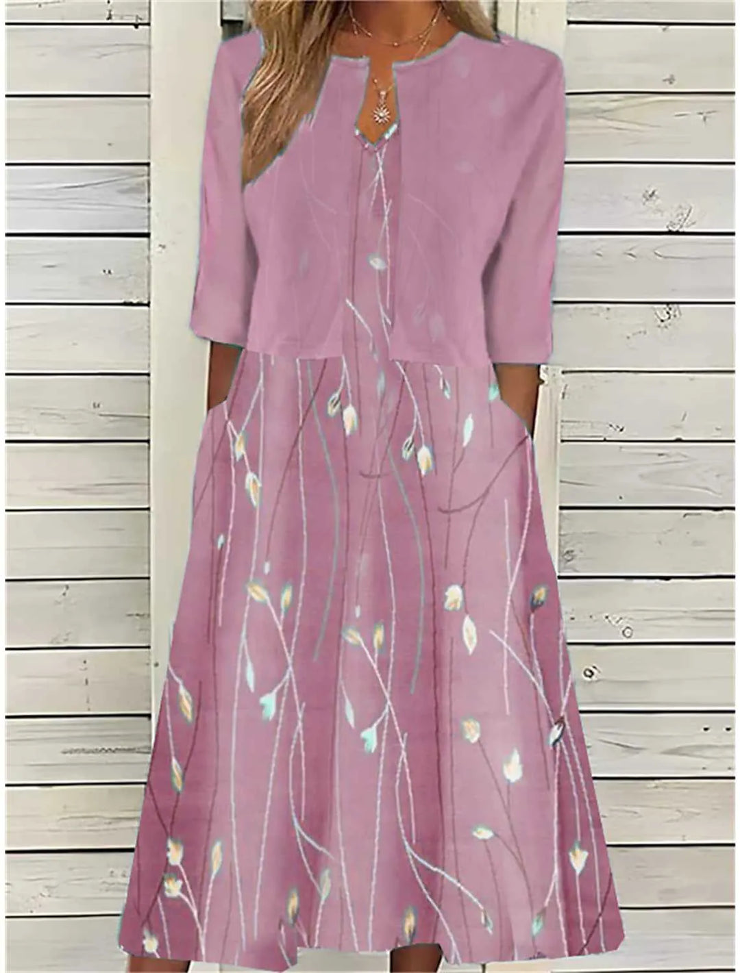 Sylvie | Women’s Floral Midi Dress in a Graceful A-Line Cut