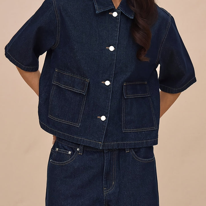 Zeraphine | Women’s Cropped Jacket designed for casual layering