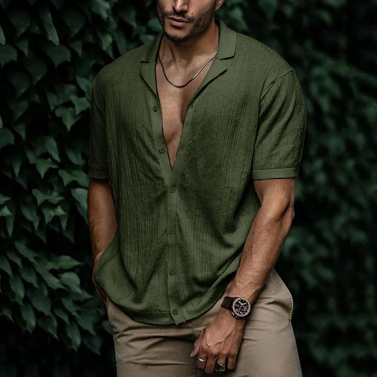 Elion | Men’s Casual Shirt with Short Sleeves