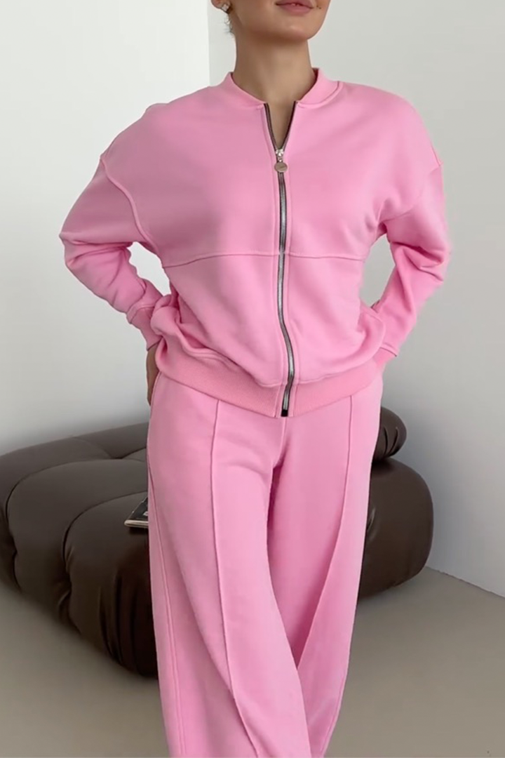 Lureva | Women’s Two-Piece Lounge Set with zip-up jacket