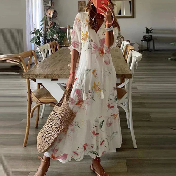 Elvina | Women’s floral maxi dress designed for summer days