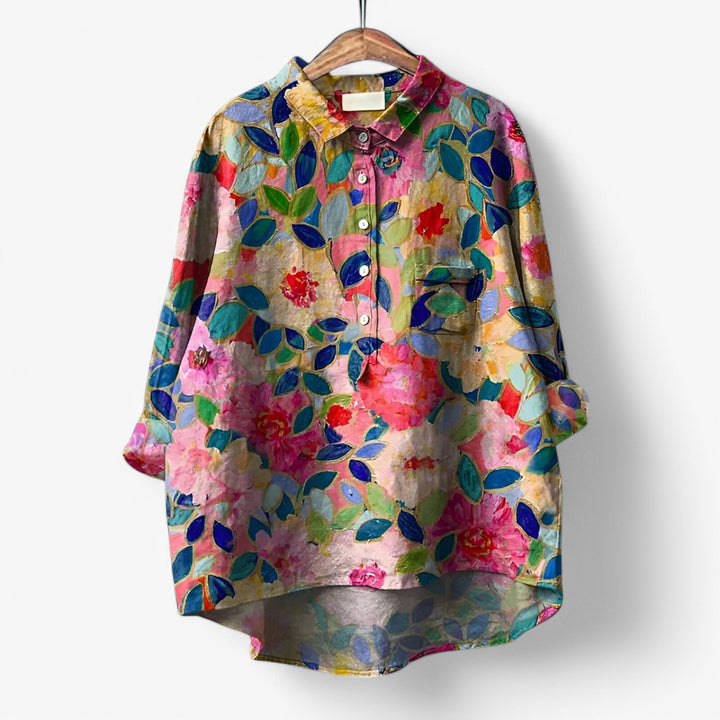 Dovira | Women’s Printed Shirt featuring playful animal pattern