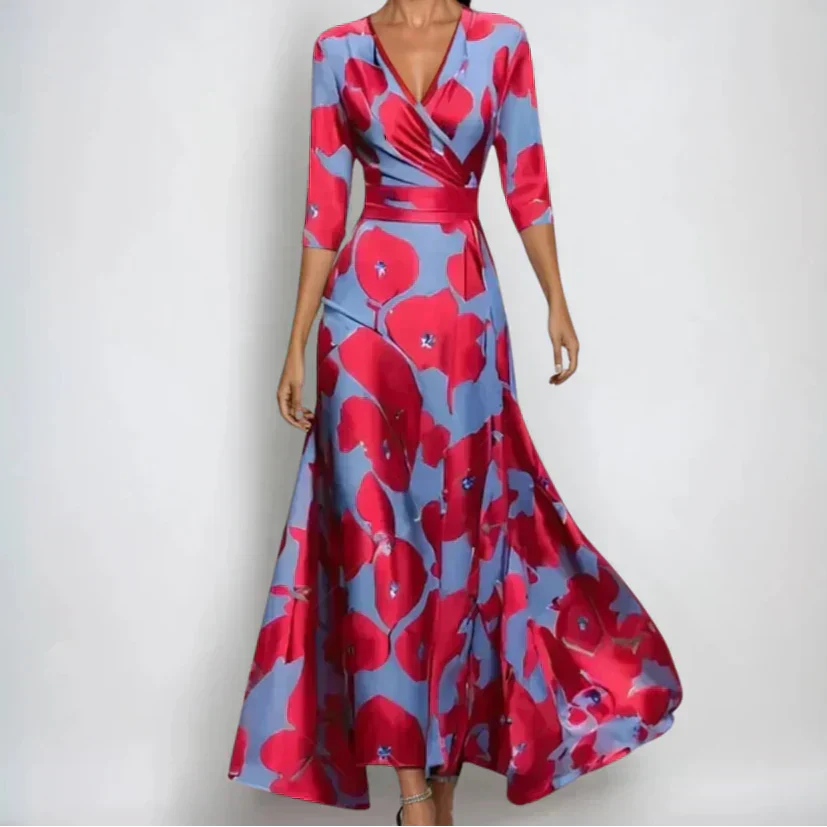 Yasmin | Women’s Maxi Dress in a Defined Wrap