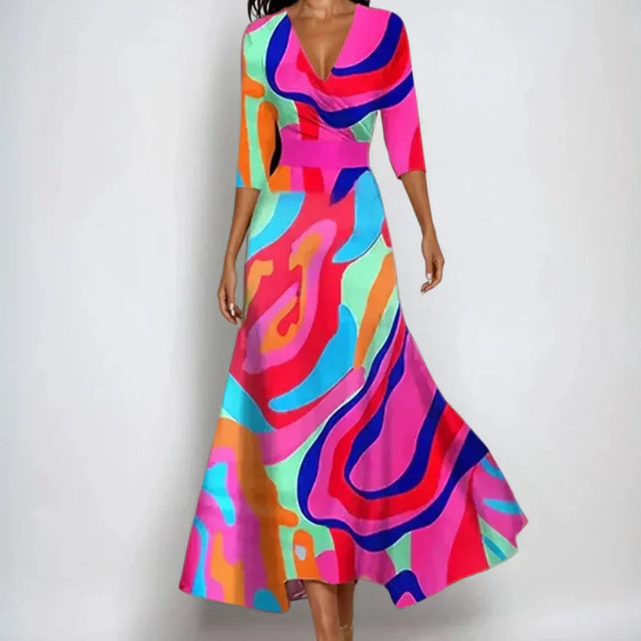 Yasmin | Women’s Maxi Dress in a Defined Wrap