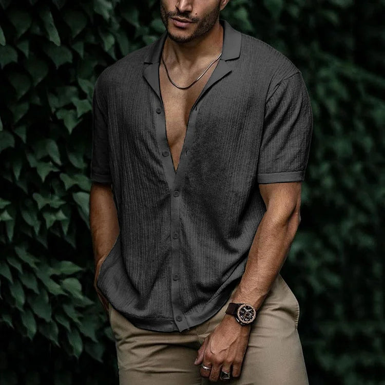 Elion | Men’s Casual Shirt with Short Sleeves