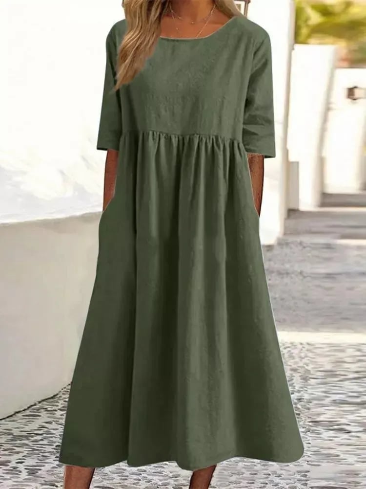 Mirella | Women’s Everyday Midi Dress with Clean Design