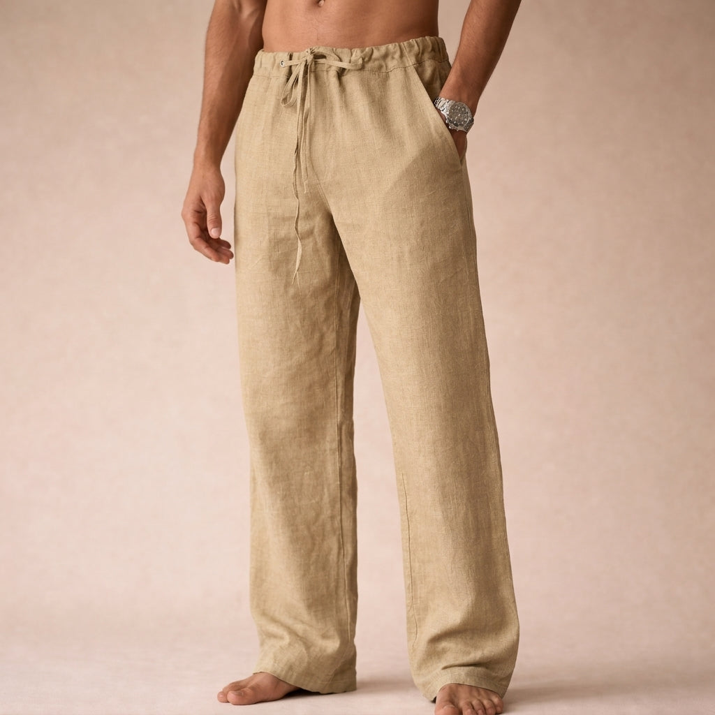 Elias | Men’s Drawstring Trousers for Calm Holiday Styling