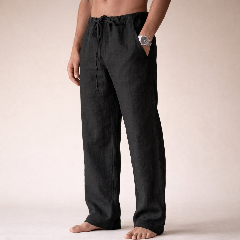 Elias | Men’s Drawstring Trousers for Calm Holiday Styling