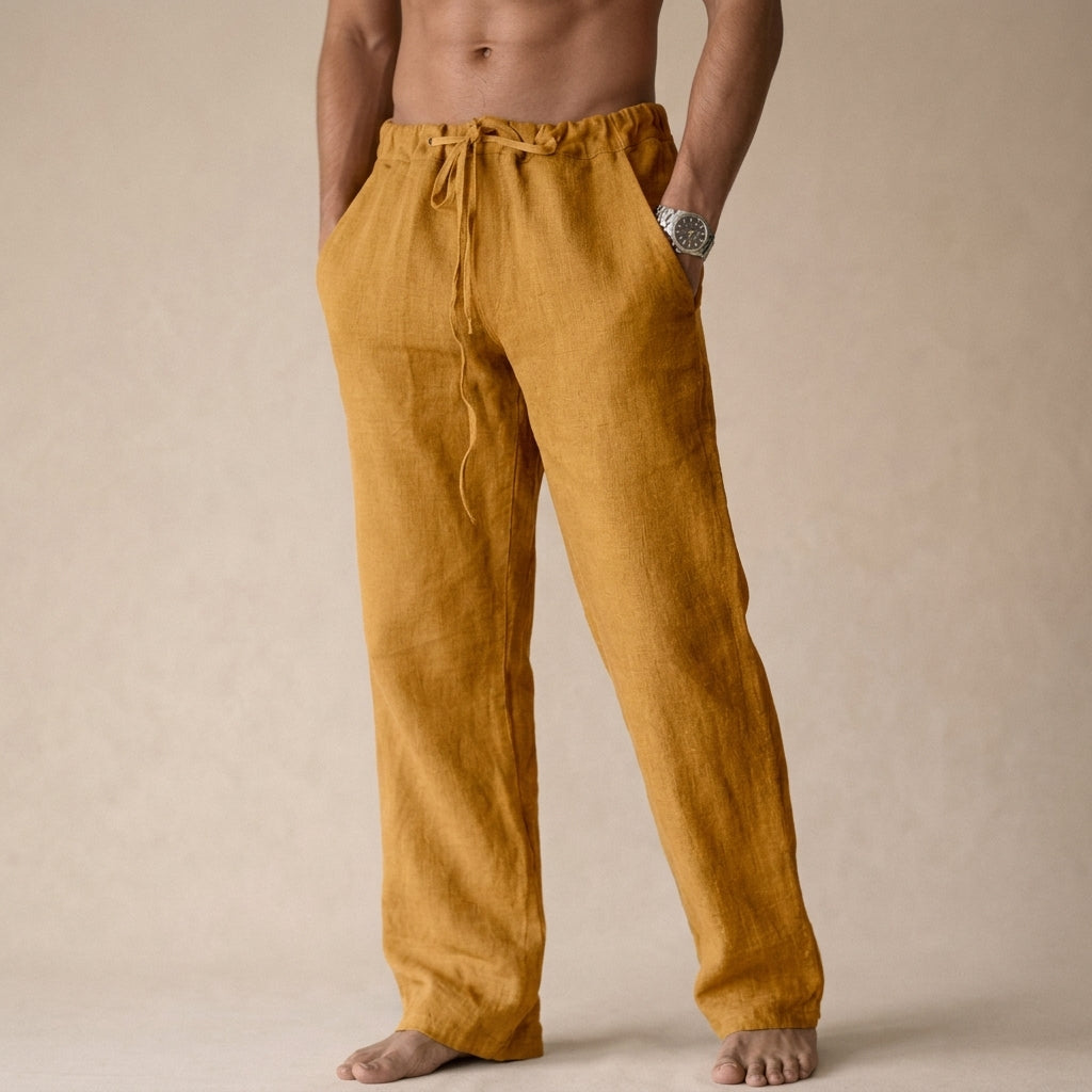 Elias | Men’s Drawstring Trousers for Calm Holiday Styling
