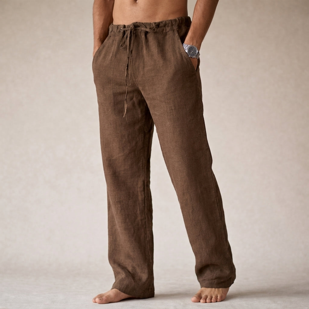 Elias | Men’s Drawstring Trousers for Calm Holiday Styling