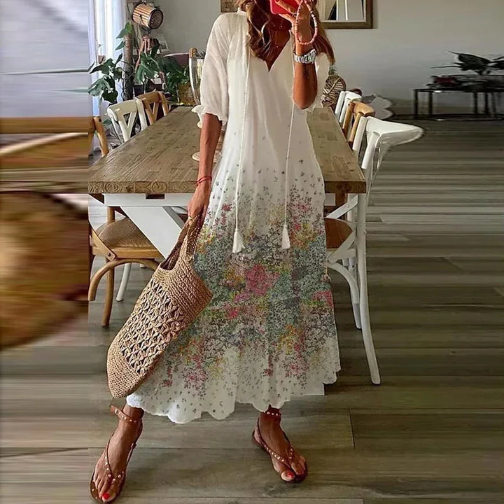 Elvina | Women’s floral maxi dress designed for summer days