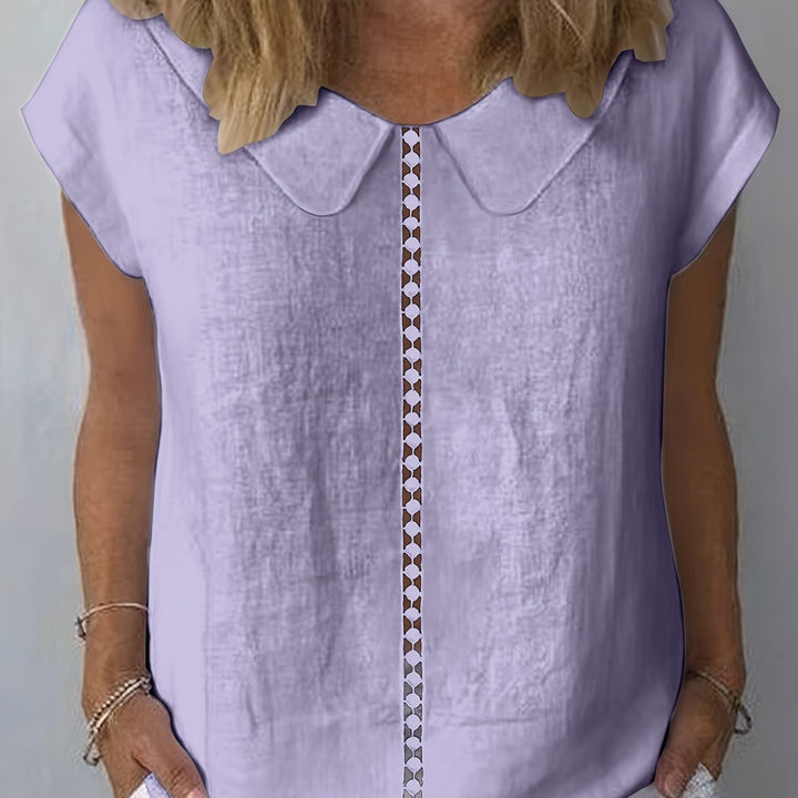 Juliette | Women’s Blouse featuring a Peter Pan Collar