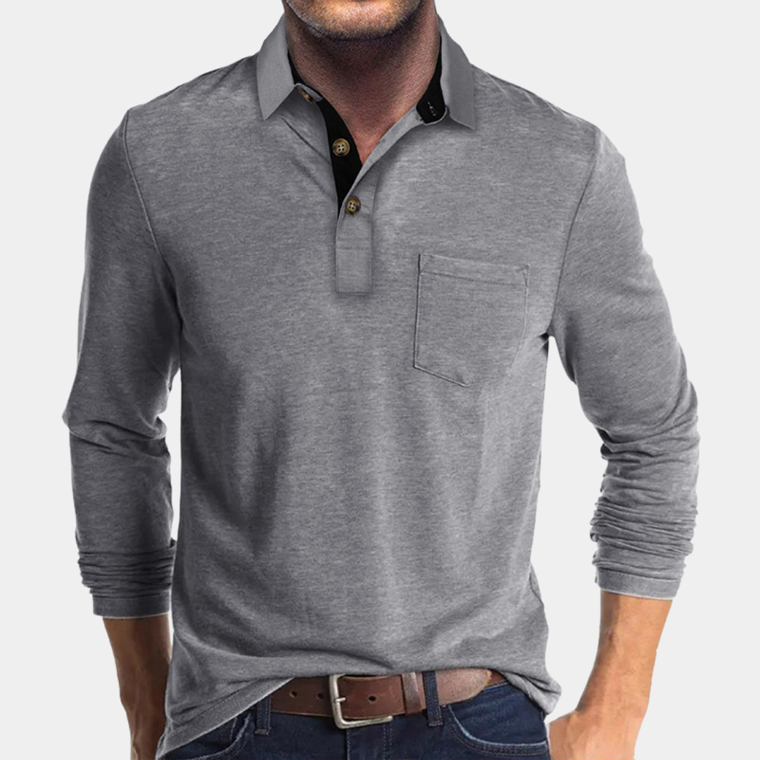 Everford™ | Graham – Classic Long-Sleeved Polo Shirt